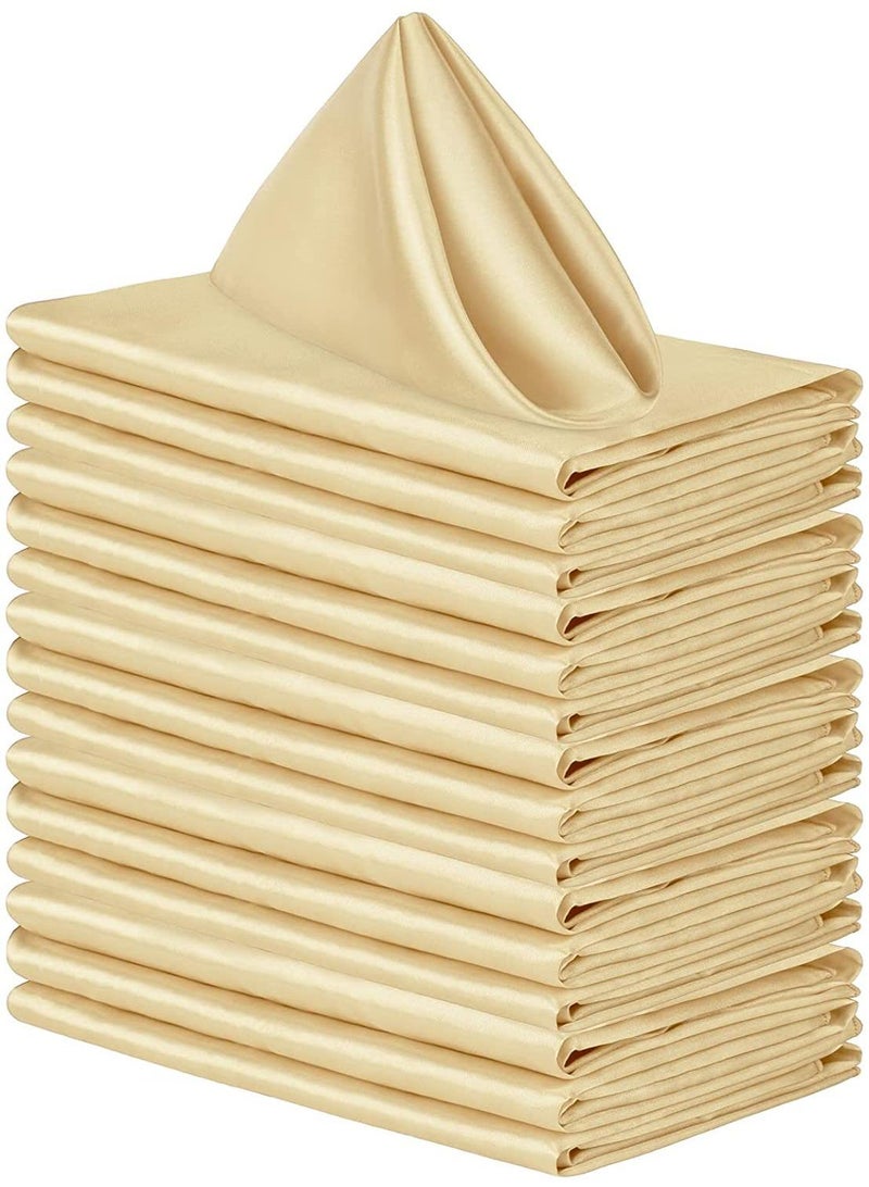 30 Pieces Of Soft High Density Satin Napkin Cloth For Hotel Restaurant 43*43CM