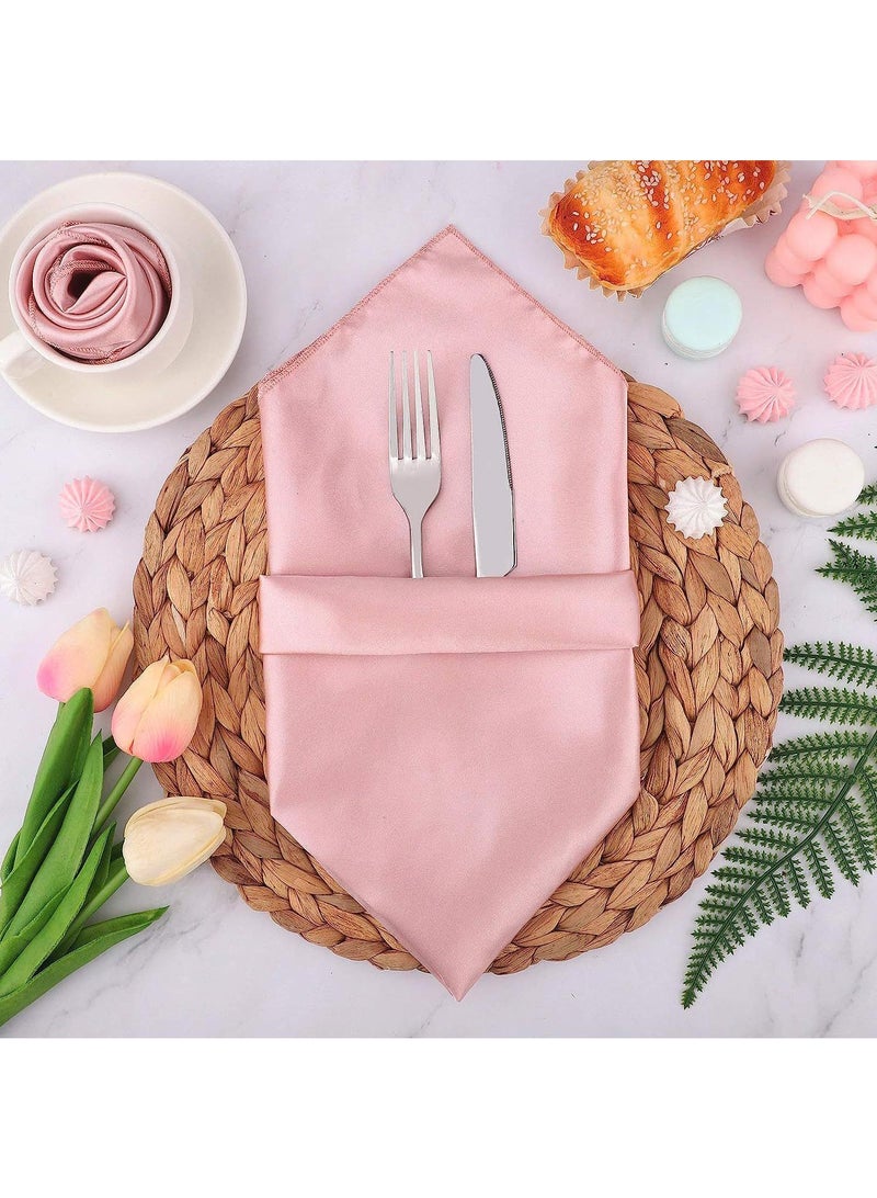 30 Pieces Of Soft High Density Satin Napkin Cloth For Hotel Restaurant 43*43CM