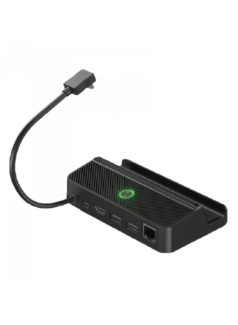 Gaming Steam Deck Hub with WLAN PD 100W - Black