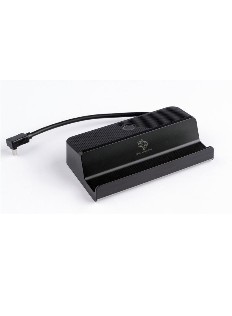 Gaming Steam Deck Hub with WLAN PD 100W - Black