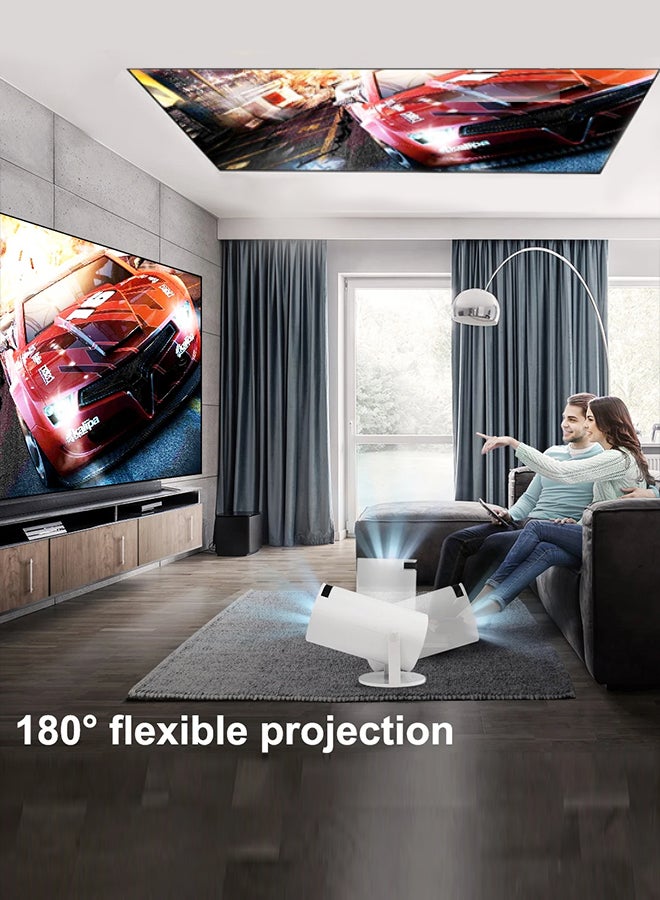 HY300 Android 5G Wifi Smart Portable Projector 1280 720P Full HD Office Home Theater Video Mini Projector Optical specifications PROJ-WO-87-AN White
