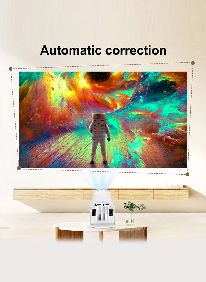 HY300 Android 5G Wifi Smart Portable Projector 1280 720P Full HD Office Home Theater Video Mini Projector Optical specifications PROJ-WO-87-AN White