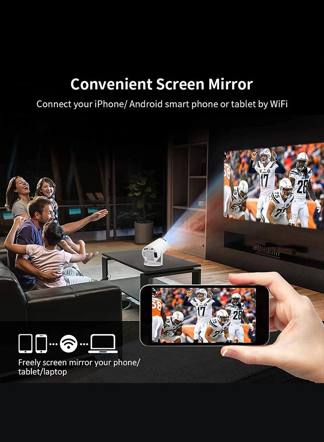 HY300 Android 5G Wifi Smart Portable Projector 1280 720P Full HD Office Home Theater Video Mini Projector Optical specifications PROJ-WO-87-AN White