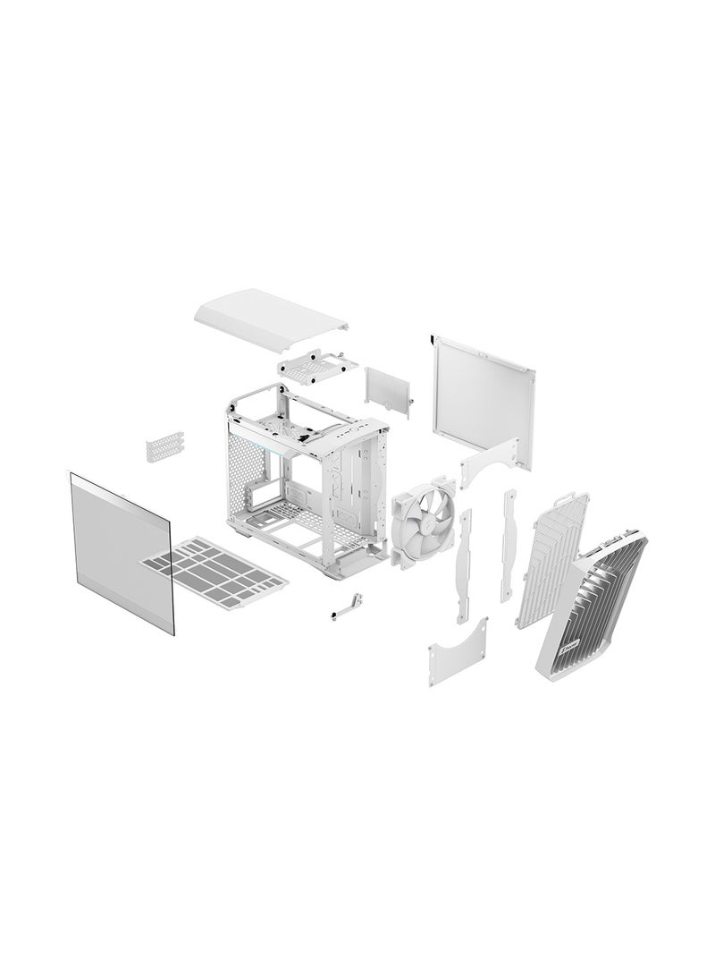 Fractal Design Torrent Nano Windowed Mini-ITX Case, 3 Expansion Slots, 3.5