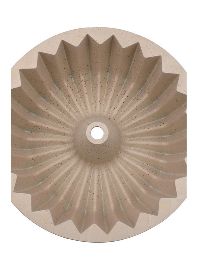 Supreme Bundt Cake Pan, Aluminium Bundt Cake Tin, RF10836 | Non-Stick Granite Coating for Easy Release & Clean Up | Oven Safe Bakeware Brown