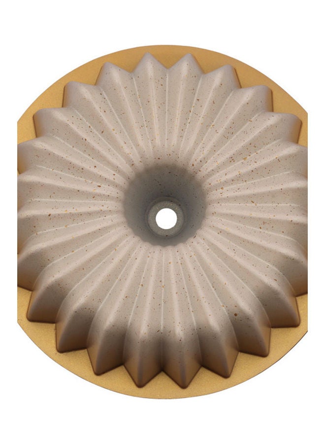 Supreme Bundt Cake Pan, Aluminium Bundt Cake Tin, RF10836 | Non-Stick Granite Coating for Easy Release & Clean Up | Oven Safe Bakeware Brown