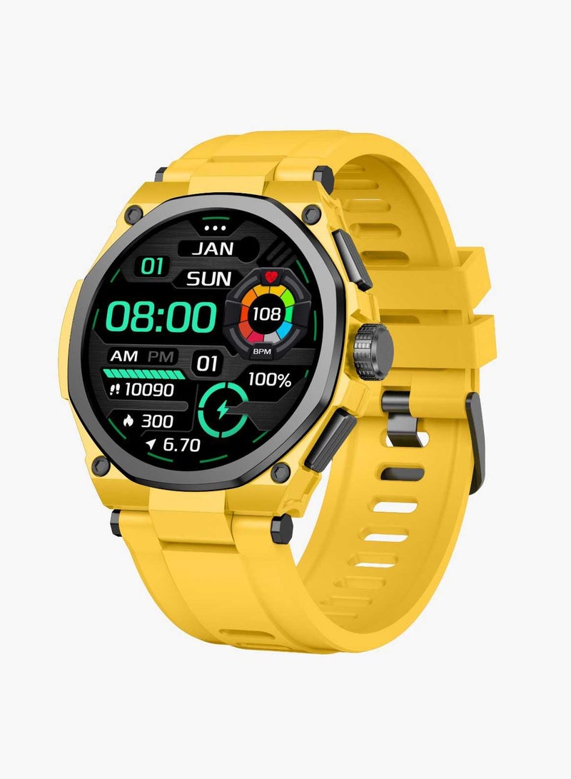 Green Lion Grand Smart Watch with Yellow Case - Yellow