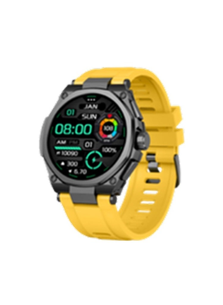 Grand Smart Watch with Black Case - Yellow