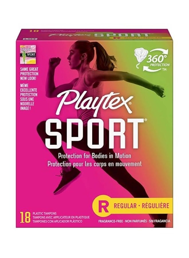 Sport Tampons Regular Unscented 18 Pieces Pack