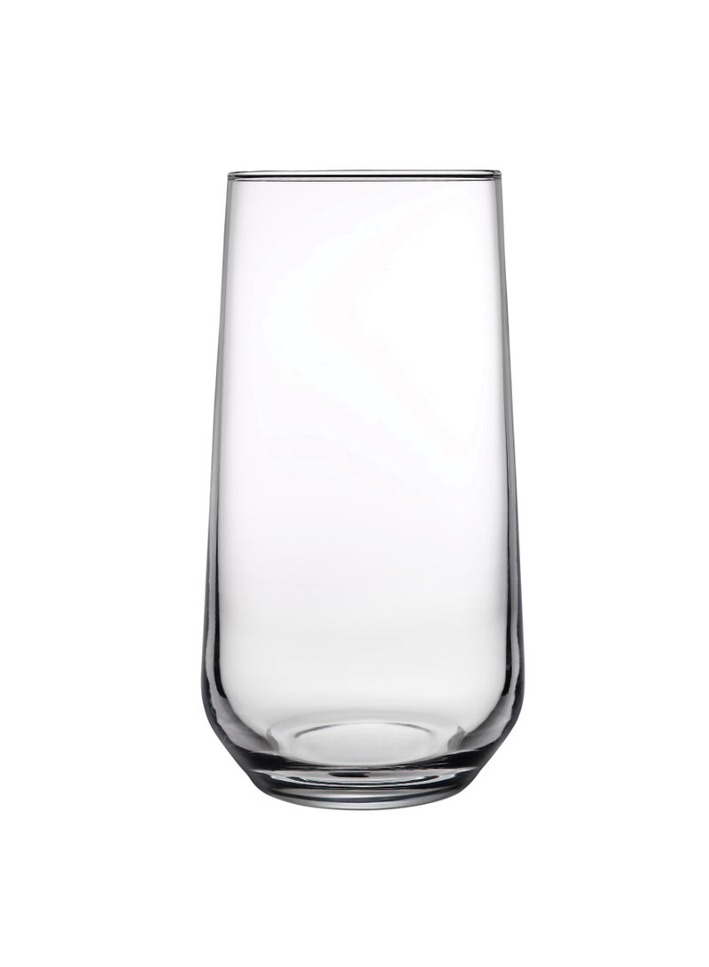 6-Piece Allegra Long Drink Tumbler Set 470 ml Clear