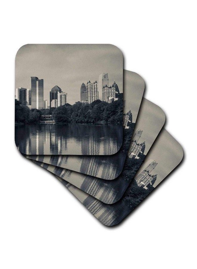 3D Rose Georgiaatlantacity Skyline From Piedmont Park Soft Coasters Multicolor