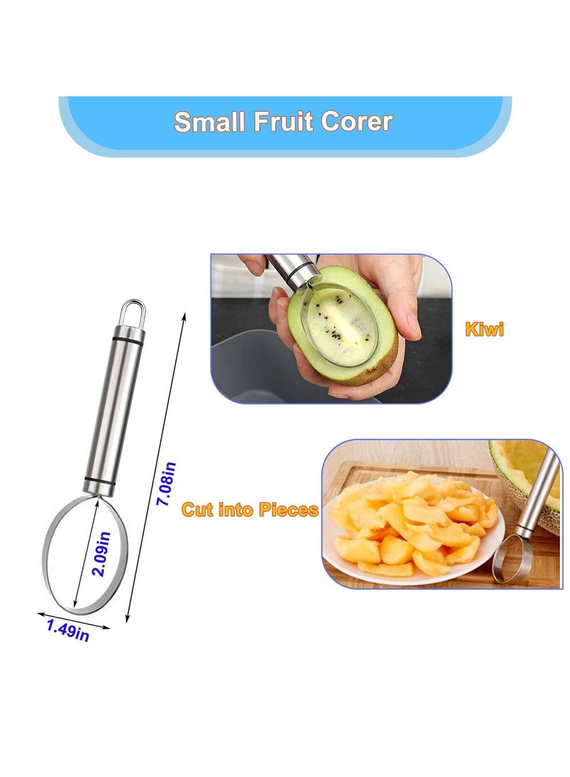 SYOSI 3 Pcs Fruit Splitter Set, Stainless Steel Pulp Separator Corer Tool Suitable for Extracting the of Mango, Dragon Fruit, Watermelon, Avocado, Kiwi