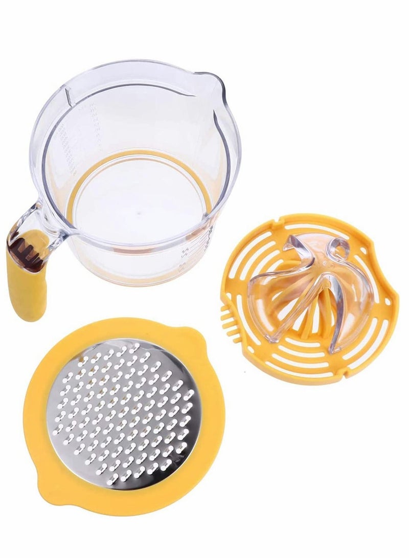 Multifunctional Manual Juicer Squeezer Press for Citrus Lemons Orange Lime Tangerines And Other Fruits (Yellow) yellow