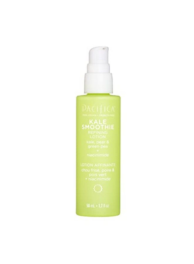 Beauty | Kale Smoothie Refining Lotion | Face Moisturizer Serum | Assists Redness Pores Textures Tone | Supergreens Kale Aloe Niacinamide Green Pea Vitamin C E | Hydration | Vegan