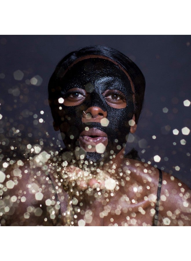 Black Gold Sheet Mask With 24K Gold Charcoal Powder And Bamboo Enriched Pore Refiner To Brighten Skin Made In Korea