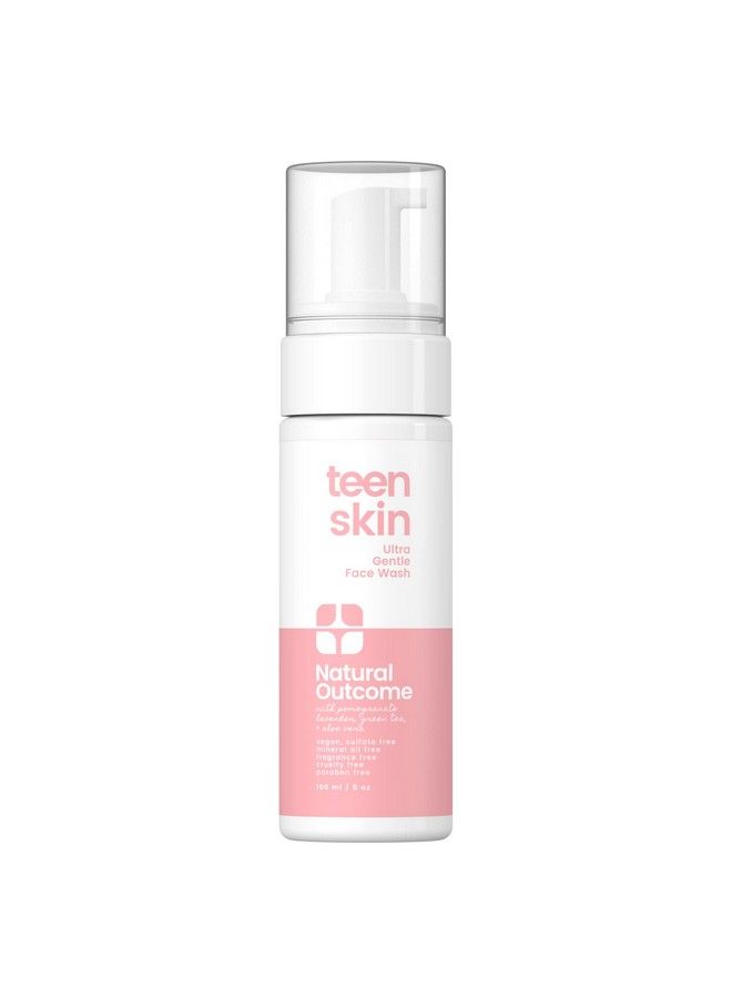 Teen Skin Ultra Gentle Kids Face Wash : Daily Soothing Kid Facial Wash : Natural Nontoxic Ingredients : For Teens Preteens & Kids Looking To Prevent Acne : Fragrance Free : 5 Oz