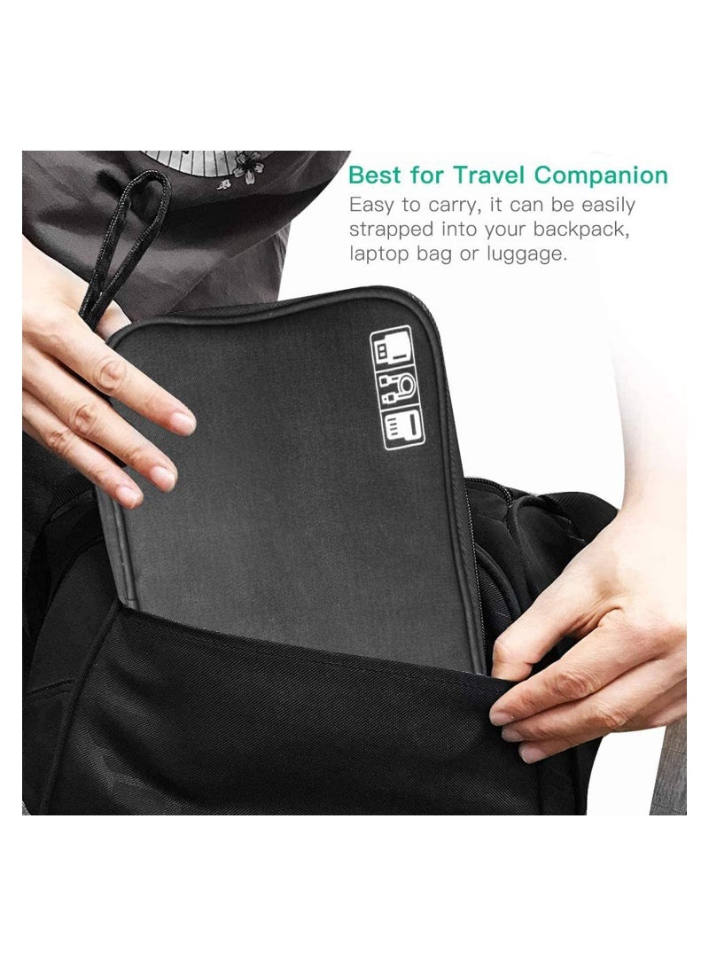 Travel Cable Organiser Bag Universal Carry Gadget for USB Drive SD Card Charger Hard Disk