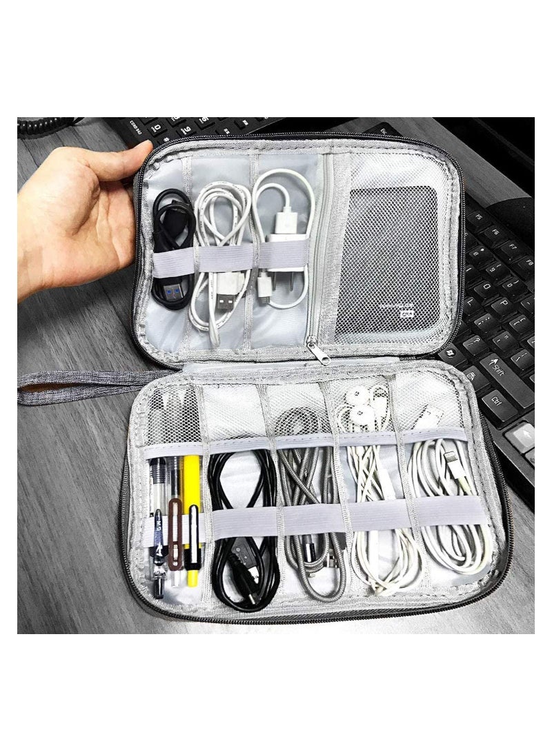 Travel Cable Organiser Bag Universal Carry Gadget for USB Drive SD Card Charger Hard Disk