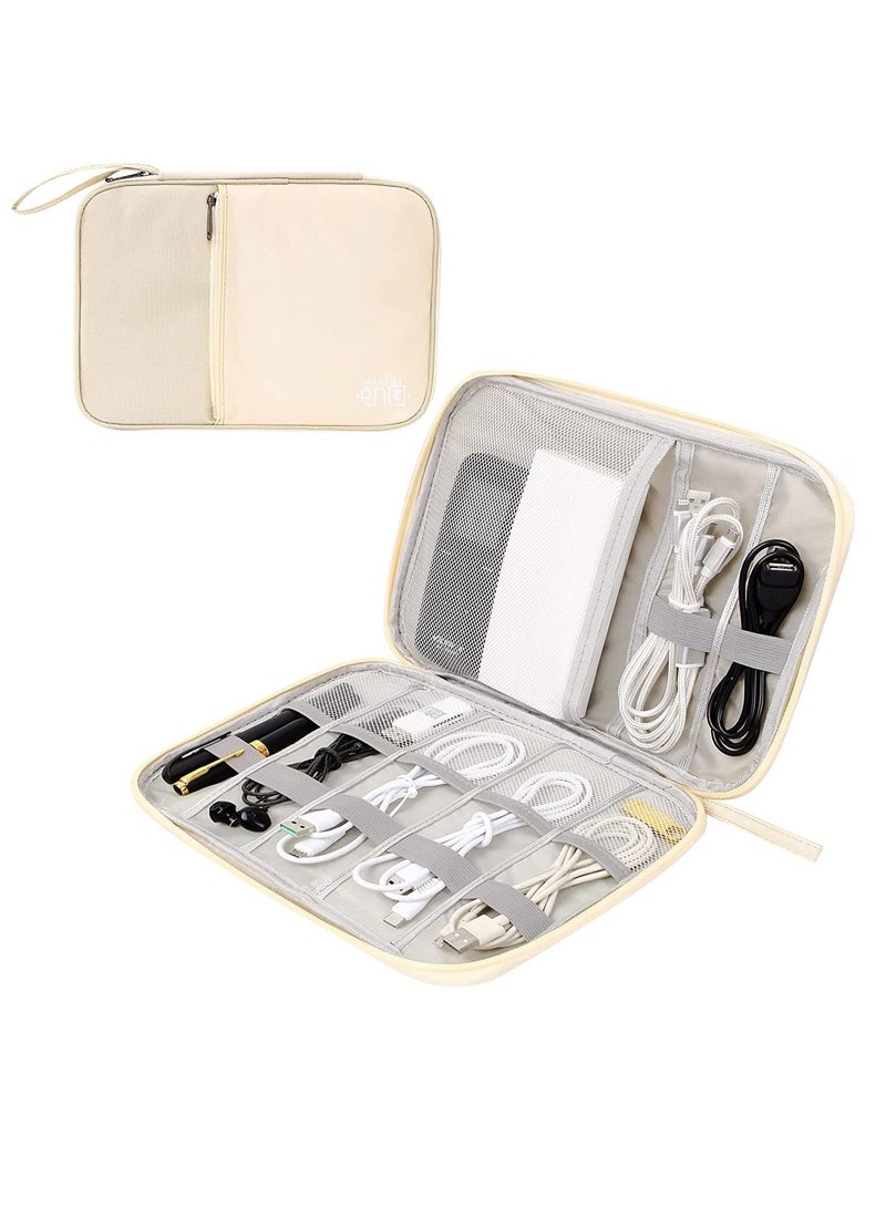 Electronics Organizer Travel Cord Case Compact Accessories Bag for Cable, Cord, Charger, Phone, Hard Drive