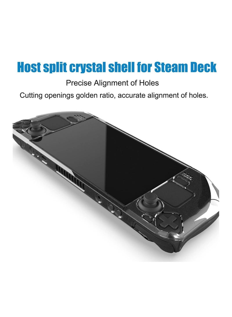 Clear Protective Case for Valve Steam Deck, Crystal Pc Hard Dustproof And Drop-proof All Round Protection