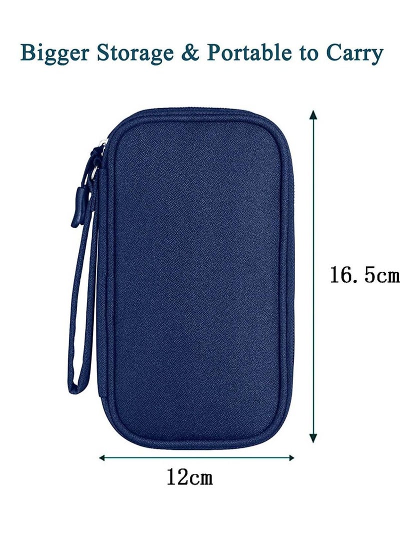 Electronics Accessories Organizer Small Carrying Case Bag Portable Cable Storage Pouch Travel Gadgets for Keeping Power Cord Charger Cables Wireless Mouse