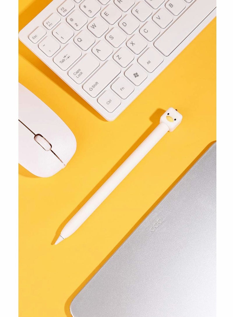 Soft Case for Apple Pencil 2nd Generation, Cute Duck Design Silicone Stylus Holder Cover, Protective Cover Accessories, 2pcs