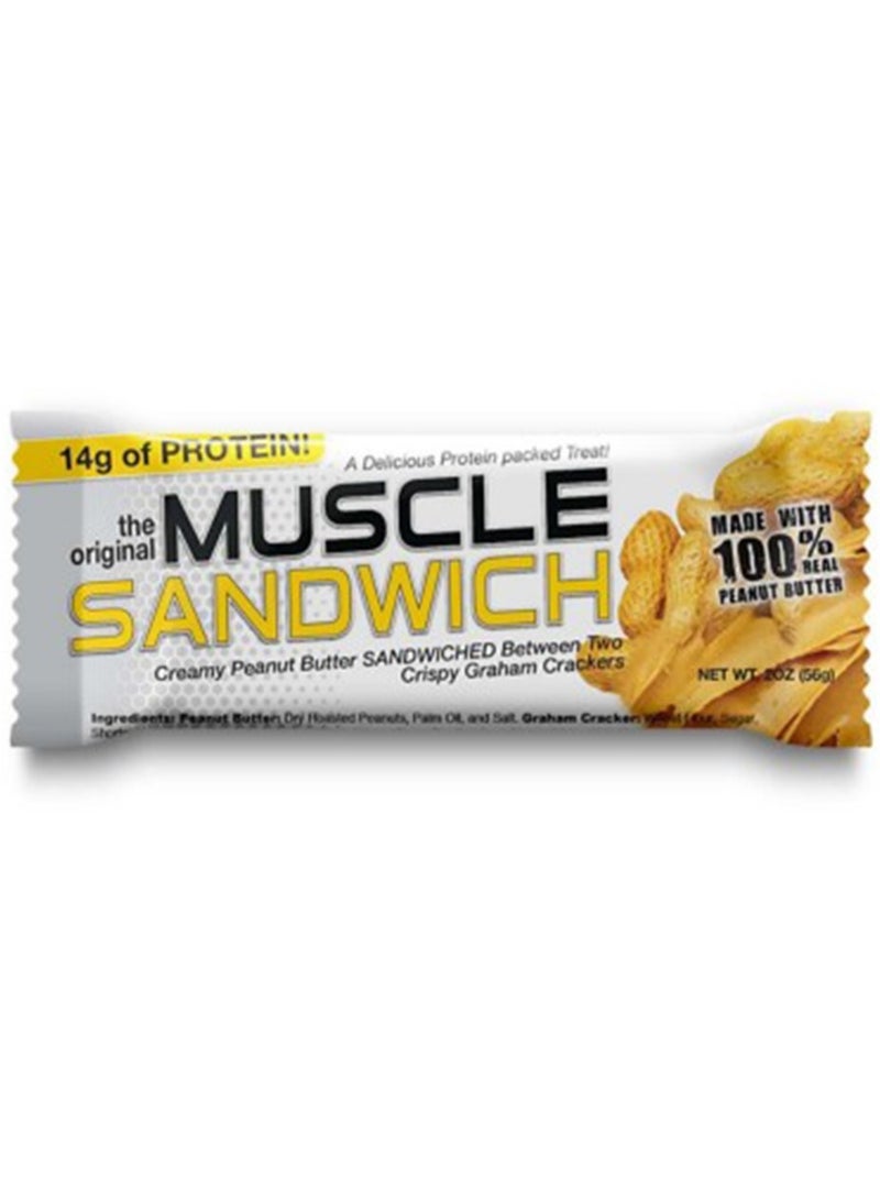 Muscle Sandwich Creamy Peanut Butter Sandwich 56g Pack of 12