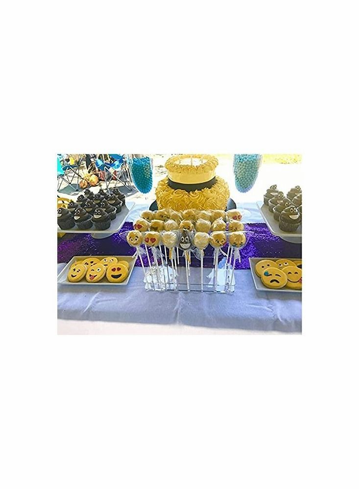 Cake Pop Display Stand, 21 Hole Clear Acrylic Lollipop Holder Weddings