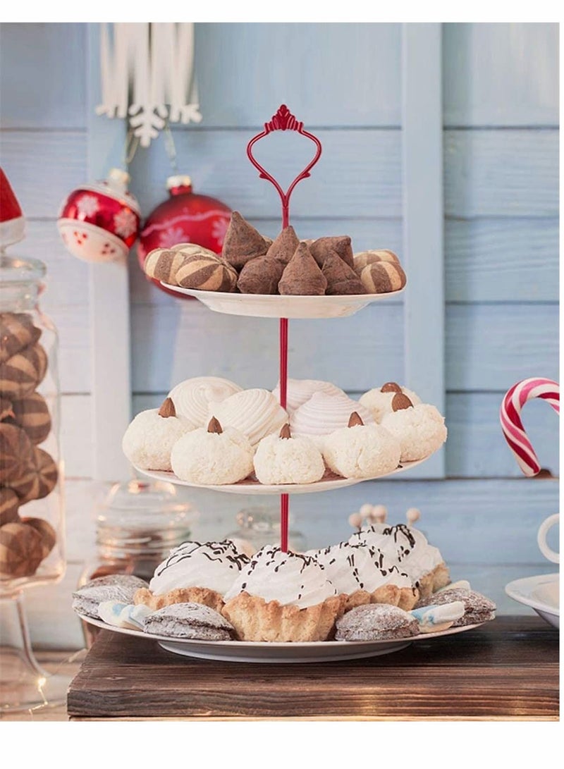 Tray Hardware for Cake Stand 6 Set Mould Crown 3 Tier Fittings Holder Wedding and Party Making Resin Cupcake Dessert Platter Serving