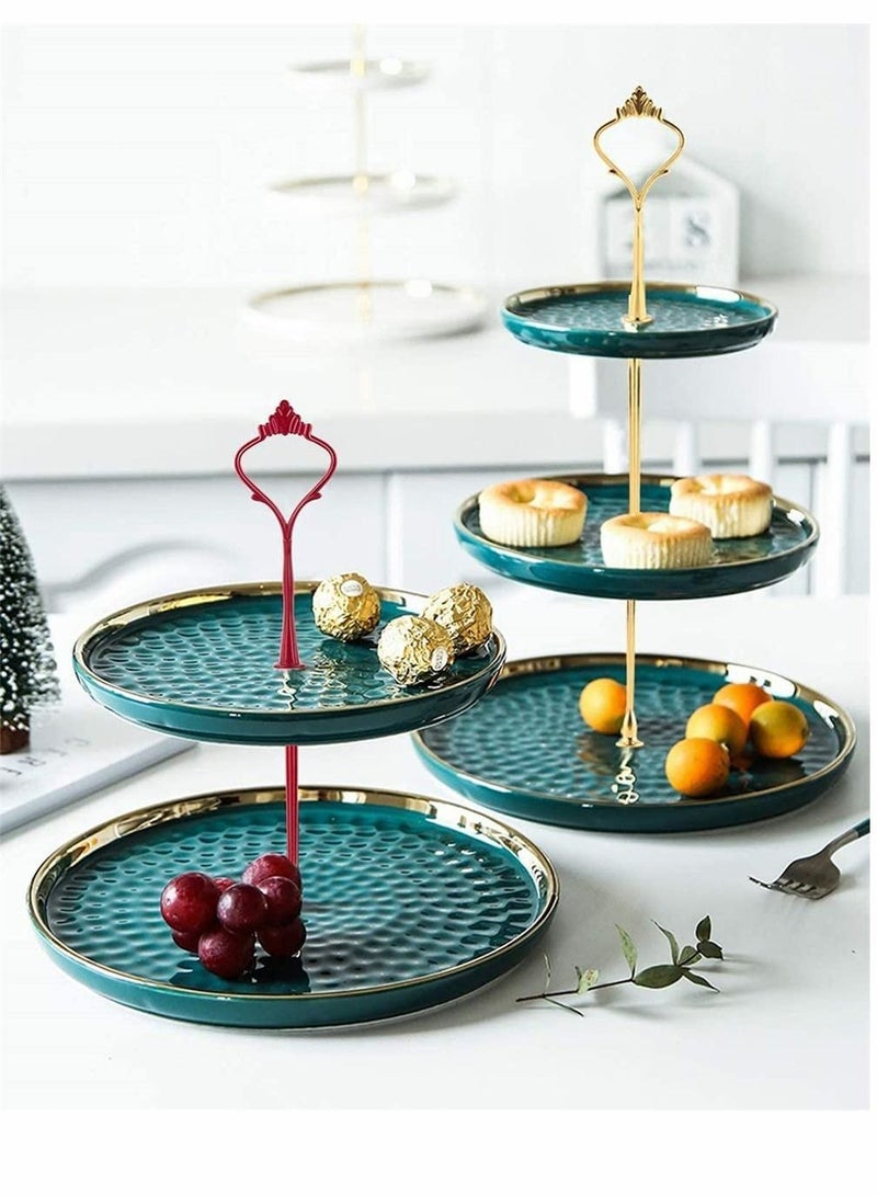 Tray Hardware for Cake Stand 6 Set Mould Crown 3 Tier Fittings Holder Wedding and Party Making Resin Cupcake Dessert Platter Serving