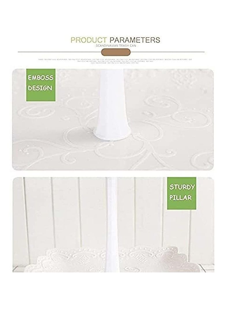3 Tier Cupcake Stand, Plastic Tiered Serving Dessert Fruit Snack Tower Tray for Wedding Home Birthday Tea Party Baby Shower