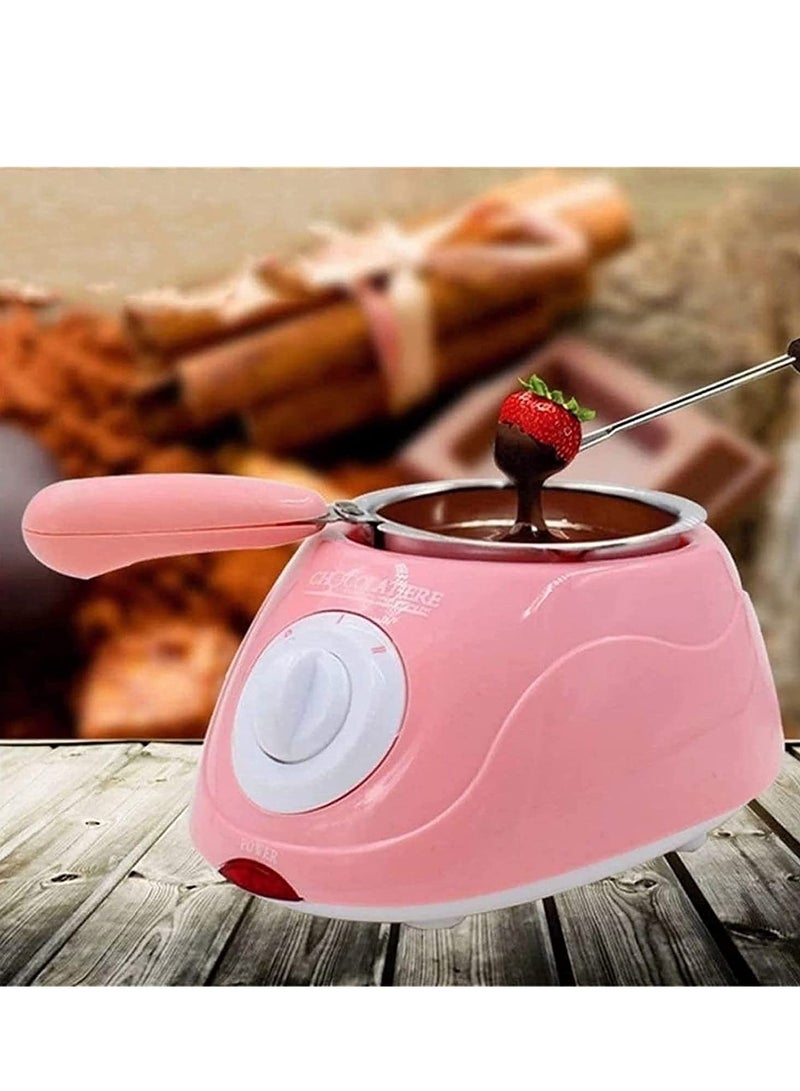 SYOSI Chocolate Melting Pot, Heating Fondue Machine, Electric Melter, Machine for Cheese, DIY Kitchen Tools