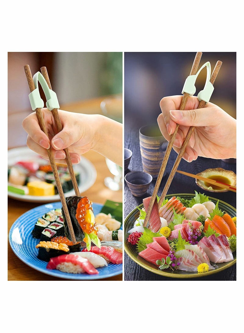 3Pcs Chopstick Helpers with 3 Pairs Non Slip Training Chopsticks