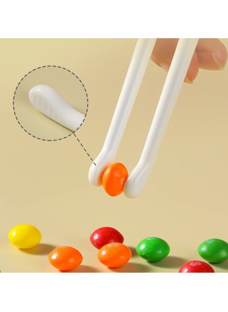 Training Chopsticks for Kids, 2 Pcs Kids Learning Chopsticks, Cute with Dinosaur Head, Non-slippery Indented Tips and Adjustable Finger Holders, Easy to Use Clean