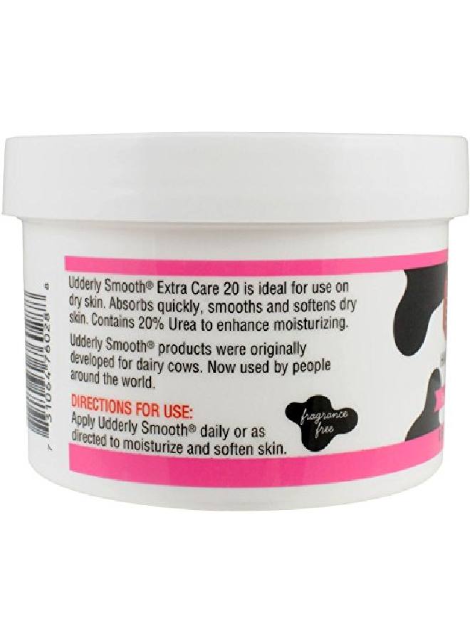 Extra Care Cream with 20% Urea for dry skin Unscented 8 Ounce 2 Count