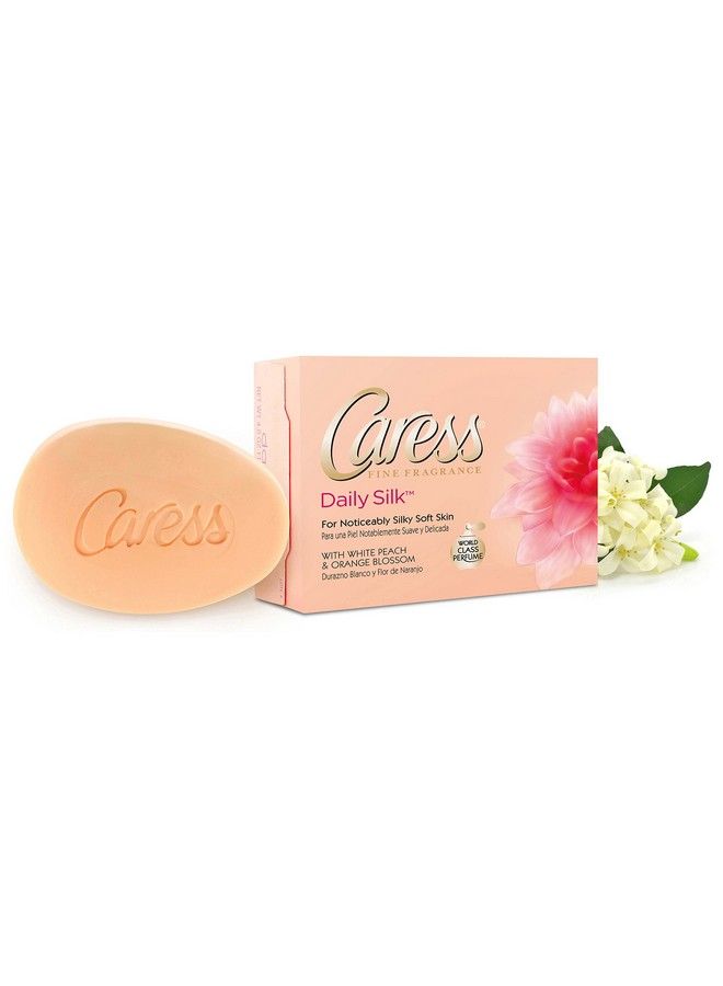 Beauty Bar Soap For Silky Soft Skin Daily Silk With Silk Extract And Floral Oil Essence 2 X 4 Ounce (Total Of 8 Ounce)