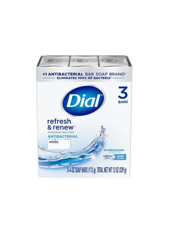 Antibacterial Deodorant Bar Soap 4 Oz Bars White 3 Ea (Pack Of 5)