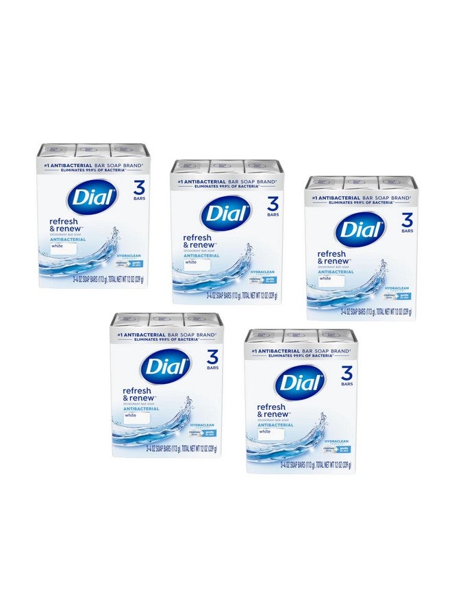 Antibacterial Deodorant Bar Soap 4 Oz Bars White 3 Ea (Pack Of 5)