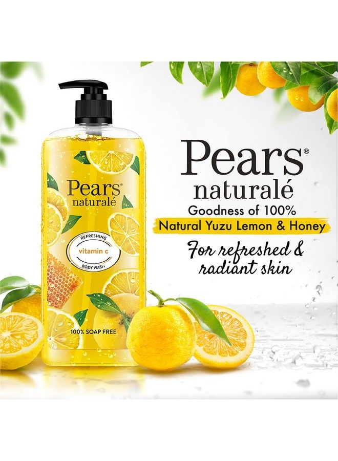 Naturale Refreshing Vitamin C Body Wash With Natural Yuzu Lemon Vitamin C & Honey Extract ; For Refreshed & Radiant Skin; 750 Ml
