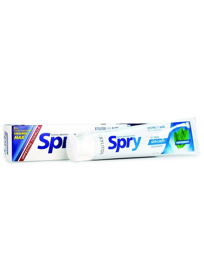 Xylitol Toothpaste 5Oz Fluoride Toothpaste Adult And Kids Teeth Whitening Toothpaste With Xylitol Natural Breath Freshening Mouth Moisturizing Ingredients Peppermint (Pack Of 1)