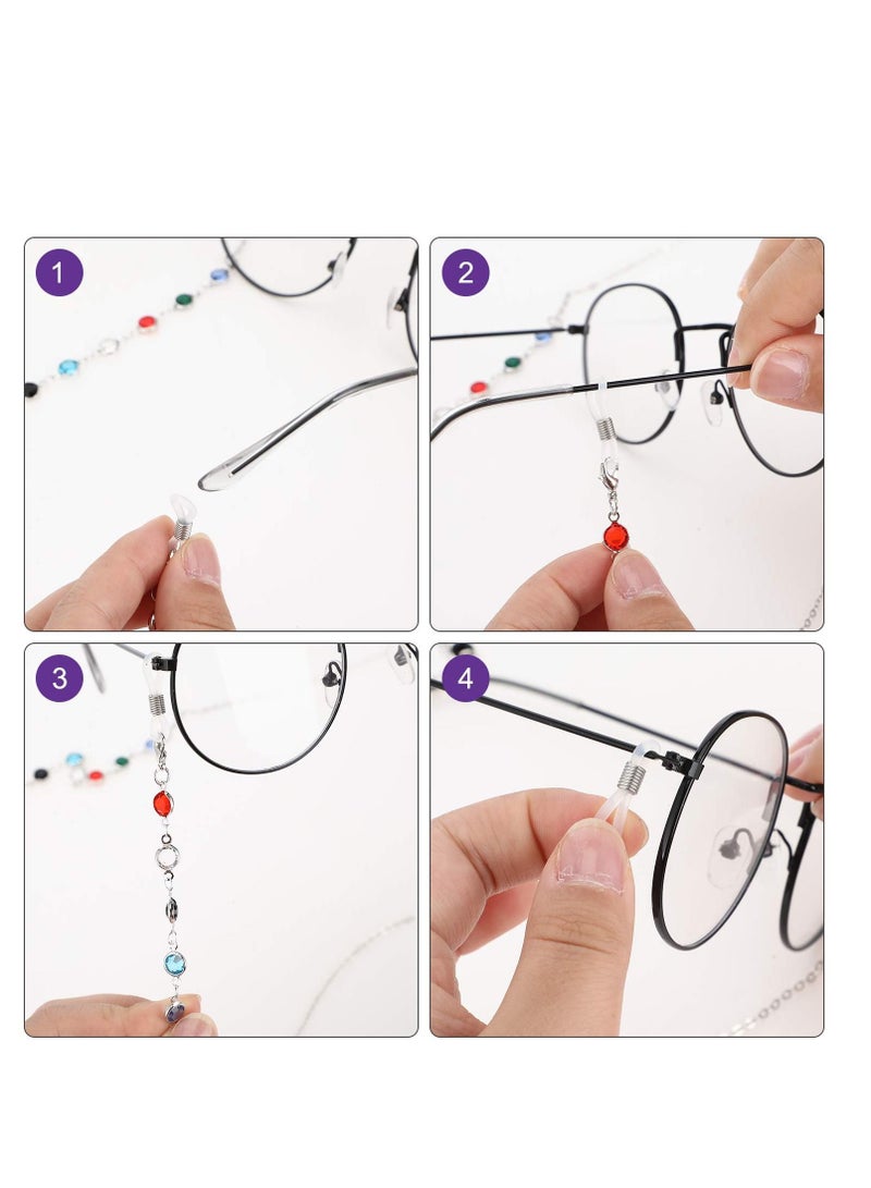 8pcs Glasses Chain Beaded Sunglasses Strap Holder, Elegant Holder Chain, Women's Women, 8 Styles