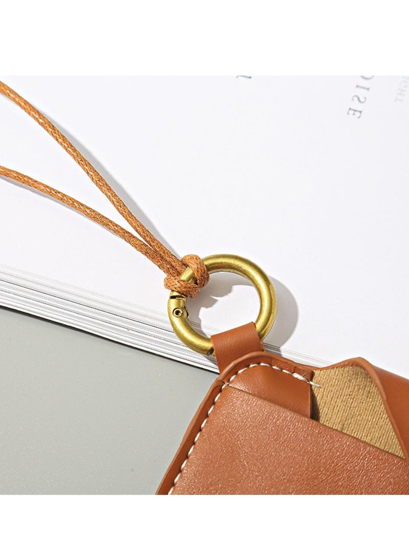 Glasses Pouch, Leather Case Holder, Soft, Portable Universal Genuine Slim Eyeglass Pouch for Sunglasses Reading