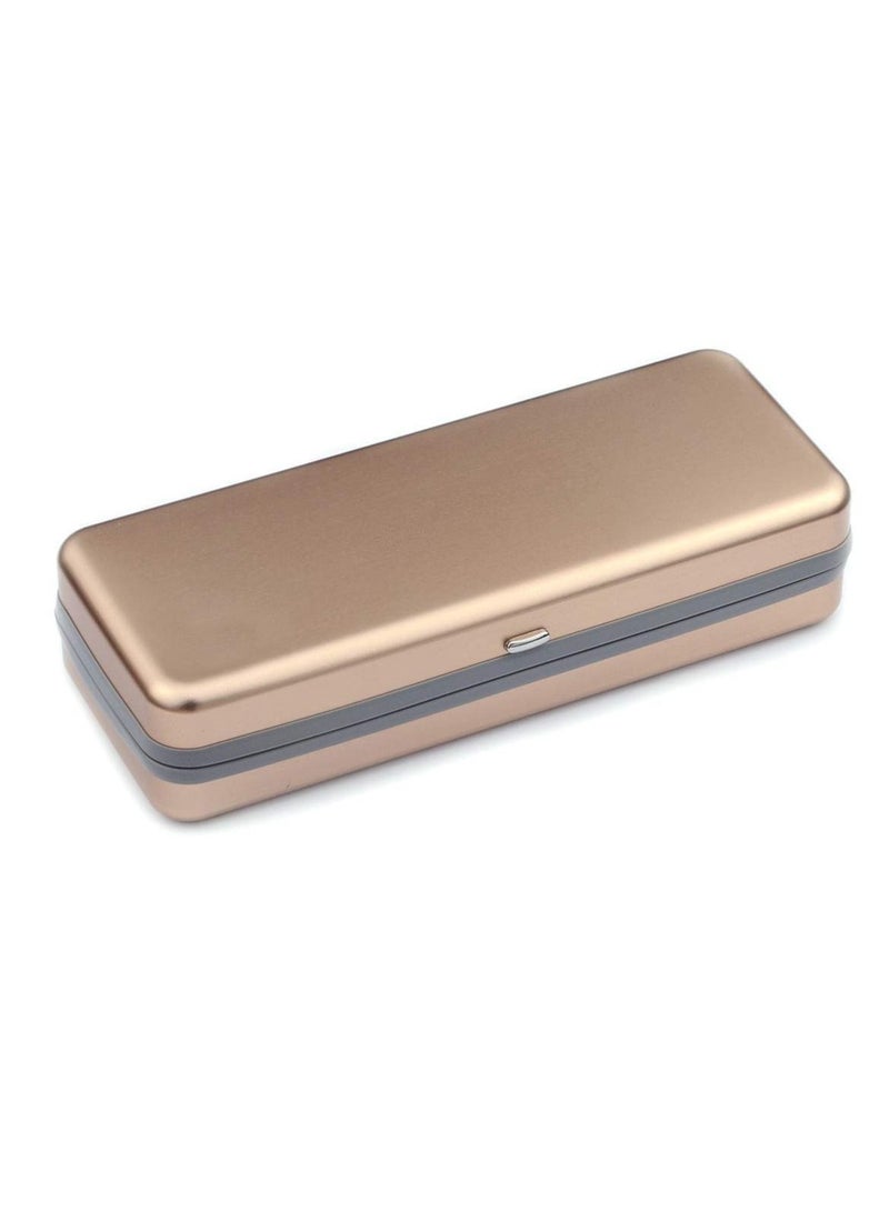 Hard Shell Aluminum Light Nearsighted Spectacle glasses Case Box square shape electroplated colors Eyeglasses Case(1 PCS)