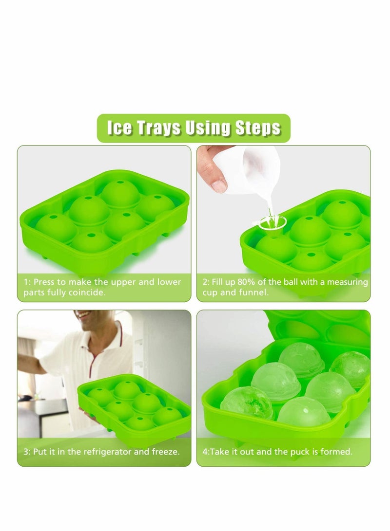 3 Pack Ice Tray with Lid Freezer