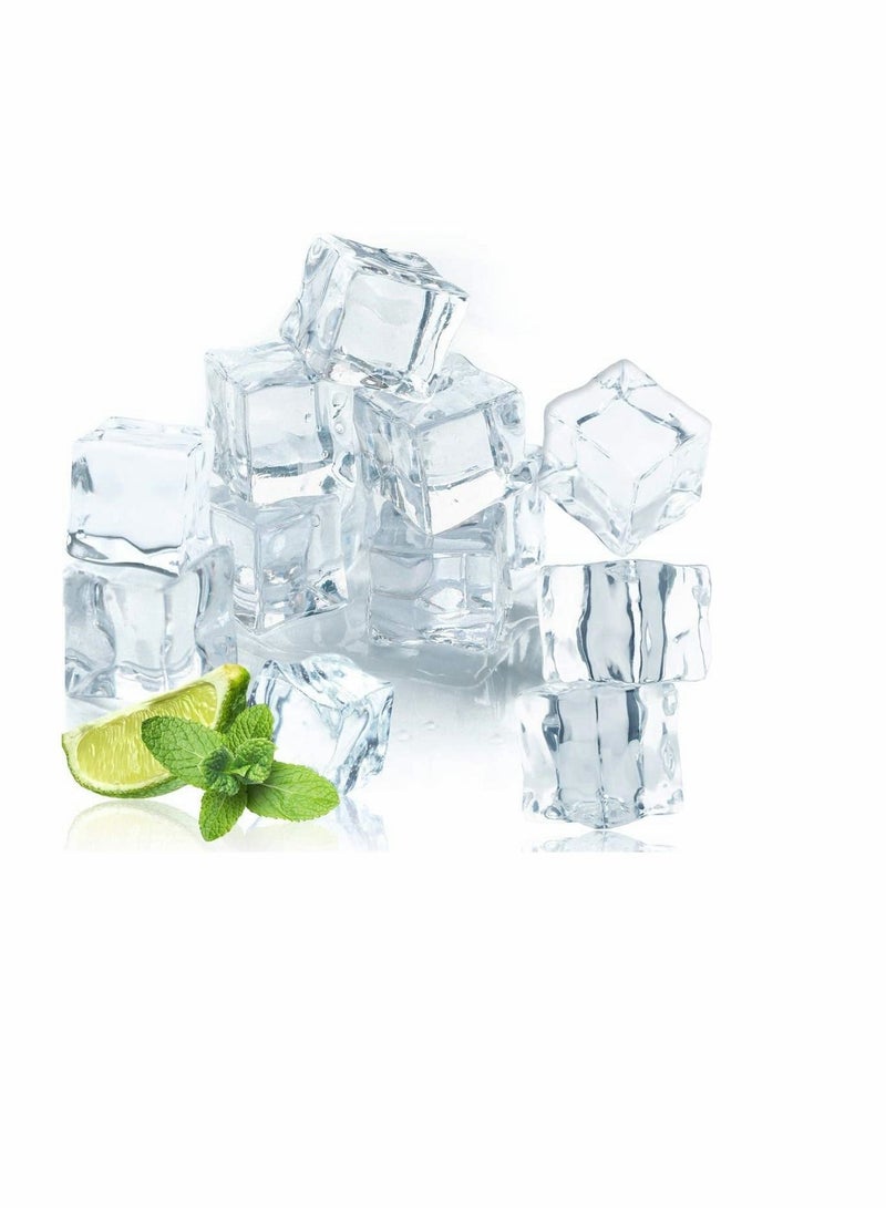 50 Pcs 20MM Reusable Plastic Ice Cubes Clear Acrylic Fake Artificial Square Crystal for Photography Props Home Decoration Wedding Centerpiece Vase Fillers