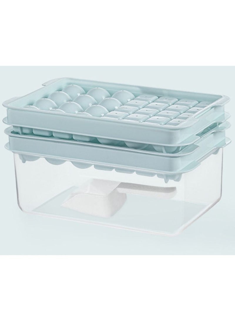 32 grids ice cube mold with lid and storage box