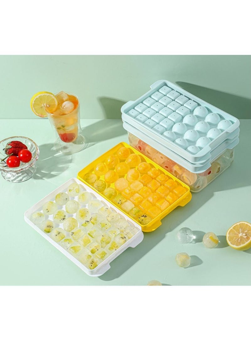 32 grids ice cube mold with lid and storage box