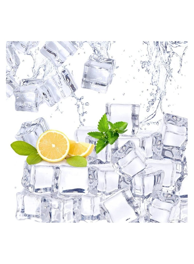 Clear Acrylic Ice Cubes Fake Artificial Chunk for Photography Display Decorative 3 cm Rock Vase Fillers and Table Decorating