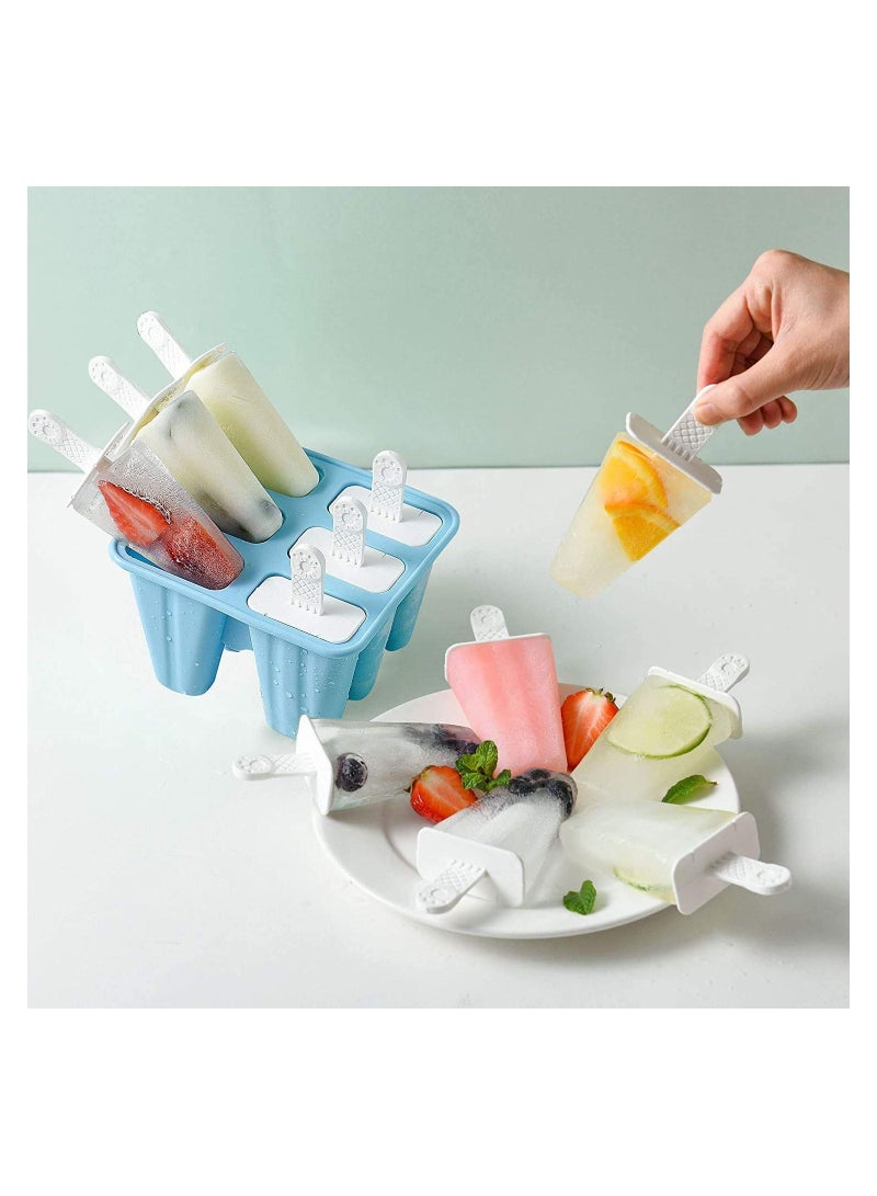 1 Piece Silicone Popsicle Molds Easy Release, Reusable BPA Free Maker Molds, Dishwasher Safe, Homemade DIY Ice Cream for Kids