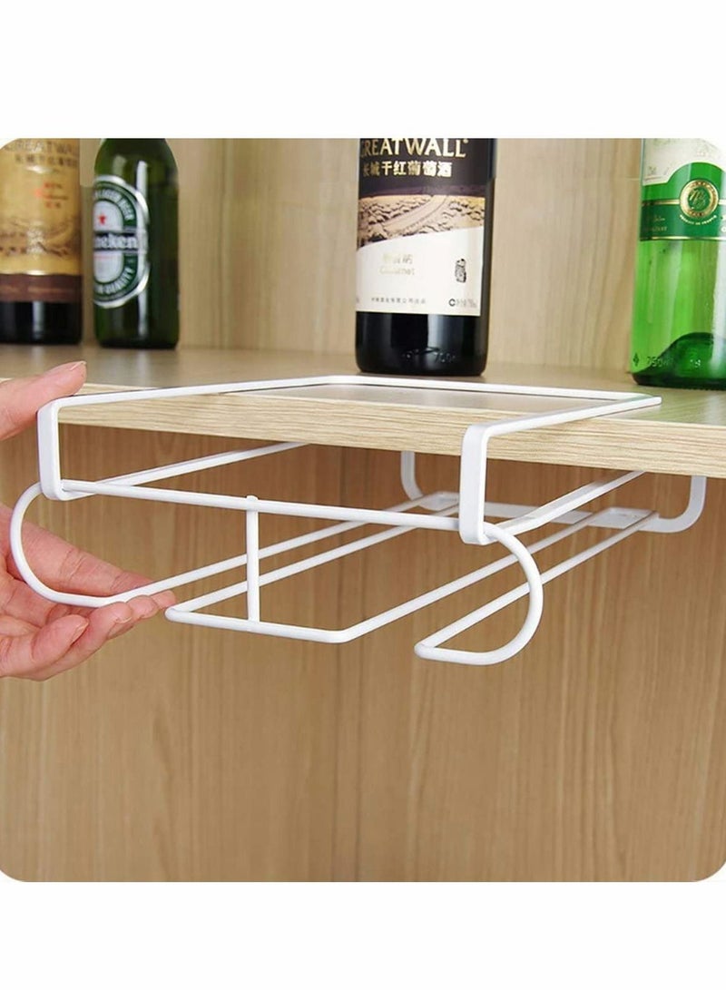 Adjustable Drink Glass Rack, Under Cabinet Rack Holder for Kitchen, Bar